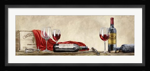 Framed Grand Cru Wines Print