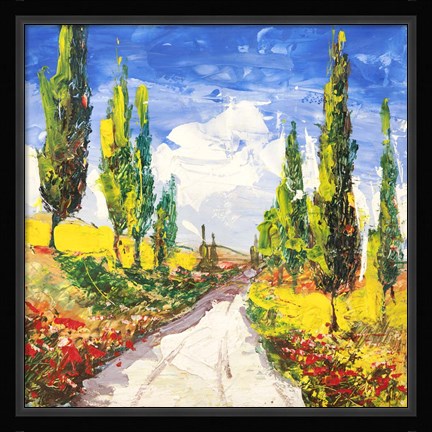 Framed Strada Toscana Print