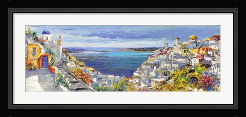 Framed Santorini Print