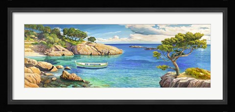 Framed Verde Mediterraneo Print