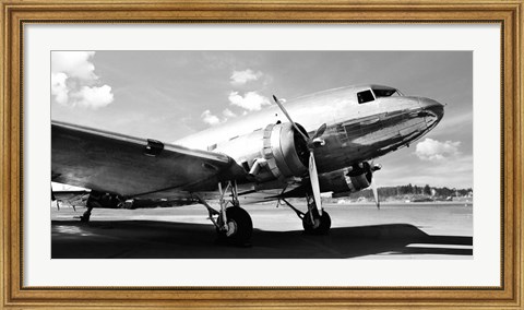 Framed Vintage Airplane Print