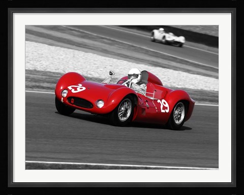 Framed Historical Race Cars 1 Print