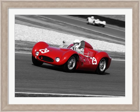 Framed Historical Race Cars 1 Print