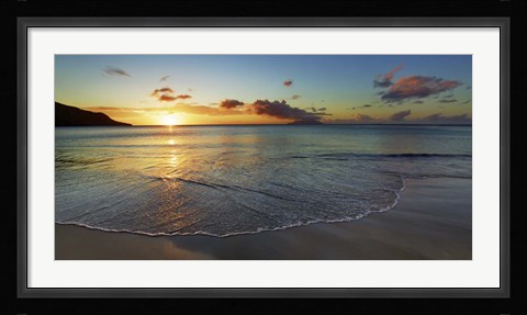 Framed Baie Beau Vallon, Seychelles Print