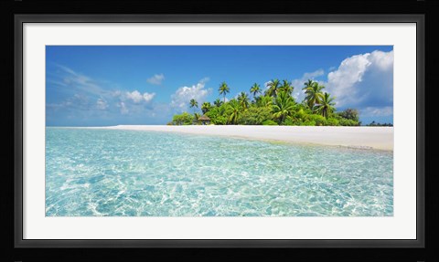 Framed Palm Island, Maldives Print