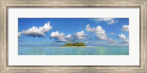 Framed South Male Atoll, Maldives Print