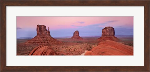 Framed Mittens in Monument Valley, Arizona Print