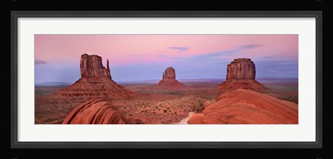 Framed Mittens in Monument Valley, Arizona Print