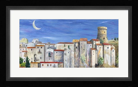 Framed Villaggio Silenzioso Print