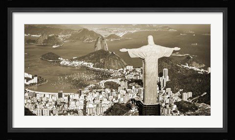 Framed Overlooking Rio de Janeiro, Brazil Print
