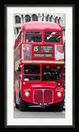 Framed Double-Decker Bus, London Print