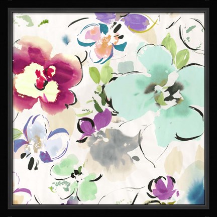 Framed Floral Funk II Print