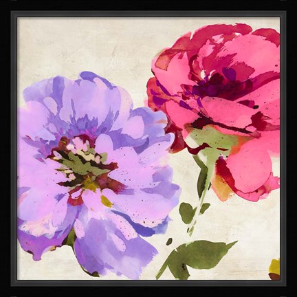 Framed Colorful Jewels I Print