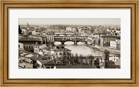 Framed Ponte Vecchio, Florence Print