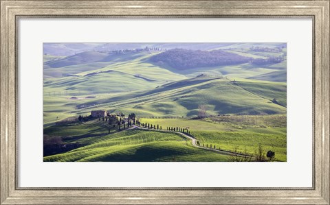Framed Road in Tuscany Print