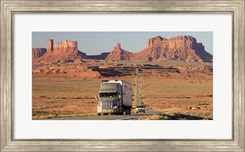 Framed Highway, Monument Valley, USA Print