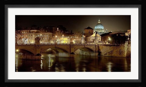 Framed Rome at Night Print