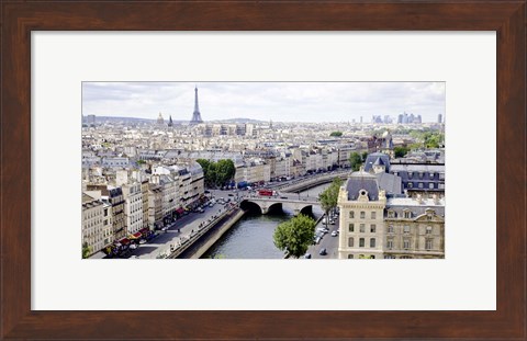 Framed View of Paris Print