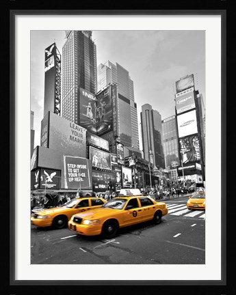 Framed Times Square Traffic Print