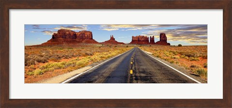 Framed Road to Monument Valley, Arizona Print