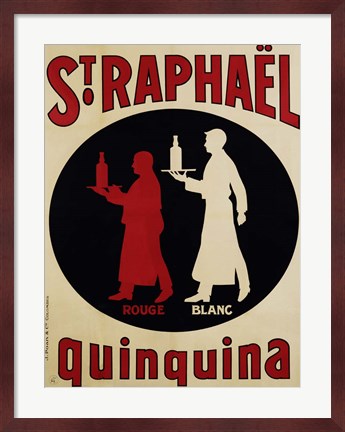 Framed St. Raphael Quinquina, 1925 Print