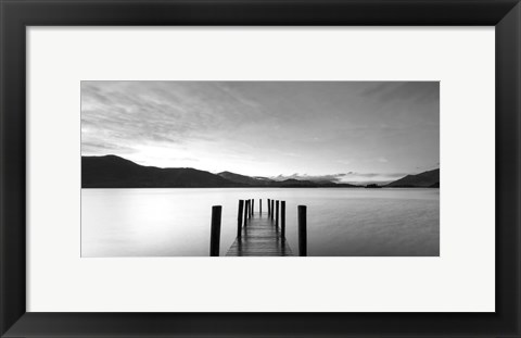 Framed Twilight on Lake, UK Print