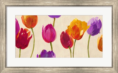 Framed Tulips &amp; Colors Print