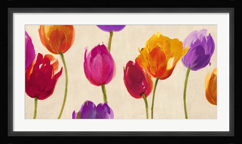 Framed Tulips &amp; Colors Print