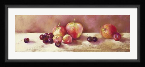 Framed Cherries and Apples Print