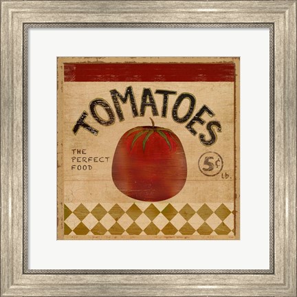 Framed Tomatoes II Print