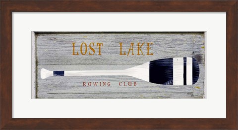 Framed Lost Lake Rowing Print