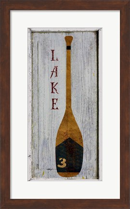 Framed Lake Oar Print