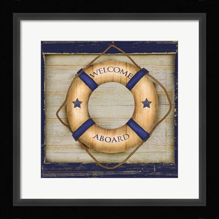 Framed Welcome Aboard Print