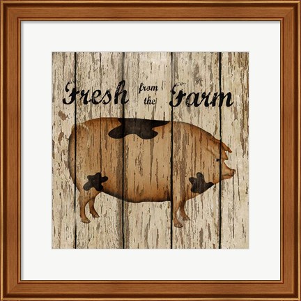 Framed Farm Fresh Pork Print