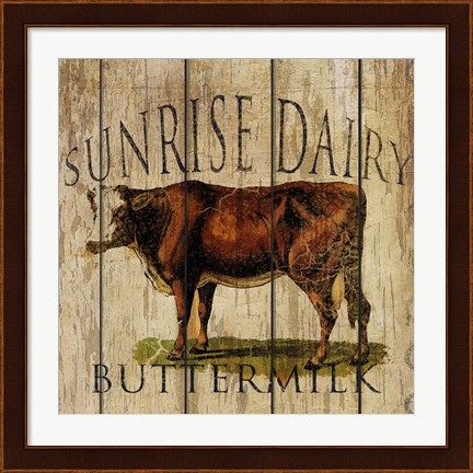 Framed Sunrise Dairy Print