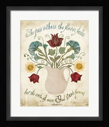 Framed Flower Fades Print