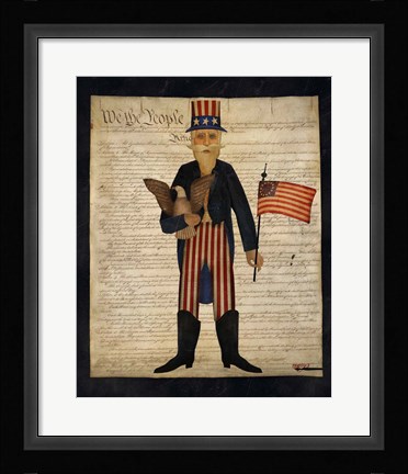 Framed Uncle Sam Print
