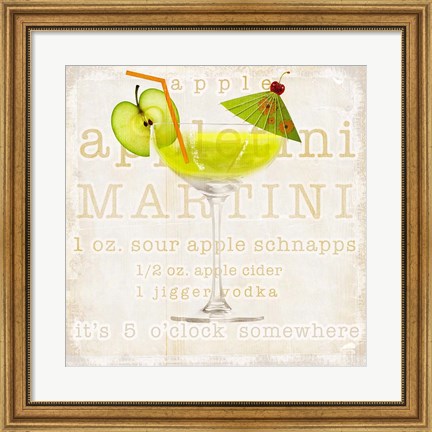 Framed Appletini Print