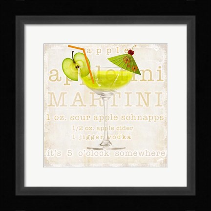 Framed Appletini Print