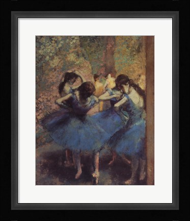 Framed Blue Dancers Print