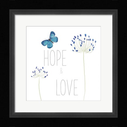 Framed Hope and Love Print