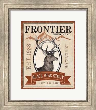 Framed Frontier Brewing I Print