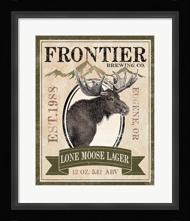 Framed Frontier Brewing II Print