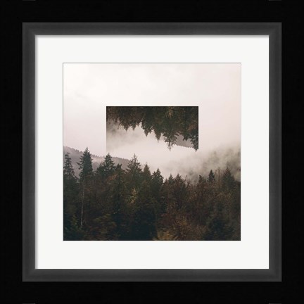 Framed Reflected Landscape I Print