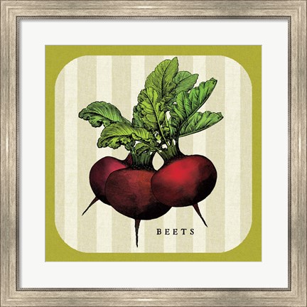 Framed Linen Vegetable I Print