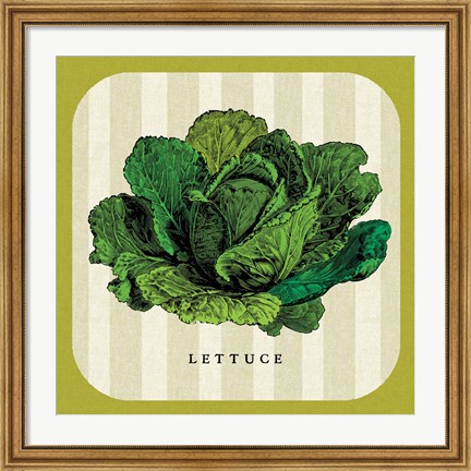 Framed Linen Vegetable II Print
