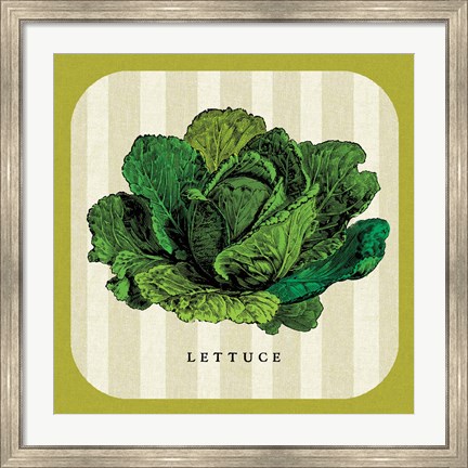 Framed Linen Vegetable II Print
