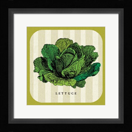 Framed Linen Vegetable II Print