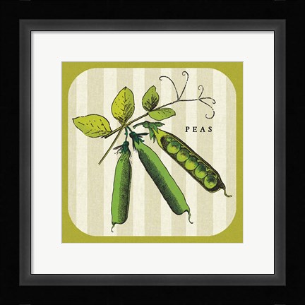 Framed Linen Vegetable IV Print