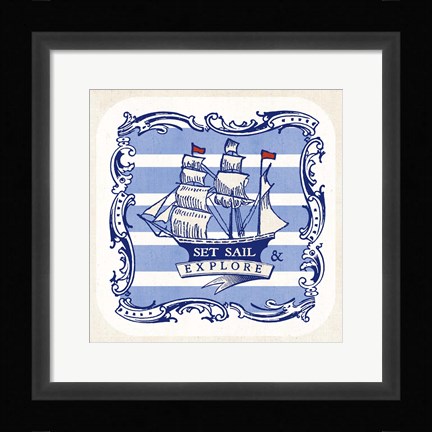 Framed On the Coast Border II Print